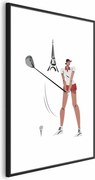 Plakat Francuska golfistka 60x90 cm z ramą czarną z marginesem ARTGEIST B
