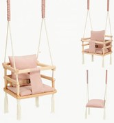 Huśtawka dla dzieci SWINGY 3 w 1 różowa