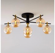 Jupiter 2033 - Żyrandol natynkowy FIGARO 6xG9/10W/230V czarny/złoty/beżowy