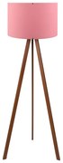 Lampa stojąca AYD 1xE27/40W/230V różowa/brązowa