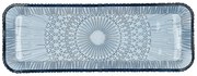 Niebieski szklany półmisek 14x38 cm Kusintha – Bitz