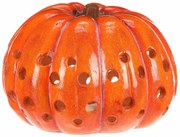 Duża jesienna dekoracja LED Dynia z otworami, 33 x33 x 21 cm, magnez