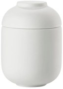 Biały kamionkowy organizer łazienkowy na waciki Sensu – Zone