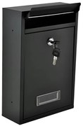 Skrzynka pocztowa 21,7x32 cm czarna