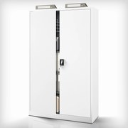 Szafa biurowa metalowa na akta biała JAN II, 1150 x 1850 x 400 mm