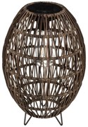 Lampion solarny z plecionym kloszem, Ø 21cm