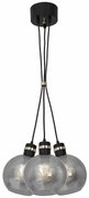 Lampa wisząca, potrójna, czarna/złota OMEGA BLACK/GOLD 3xE27