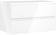 Mexen Orio szafka łazienkowa podumywalkowa 80 cm, 2 szuflady, biała połysk - 91A10-08047-2-BFF00