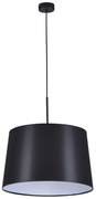 Czarna lampa wisząca z klasycznym abażurem W9-Z53