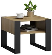 Stolik Kawowy Nowoczesny Dąb Artisan+Czarny S4-W75