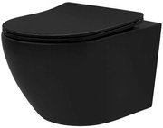 Misa WC podwieszana Rea Carlo Mini Tornado NF CZARNA MATOWA