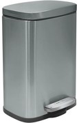 Spirella Kosz na śmieci z pedałem soft-close Akira 12 l, szczotkowana stal nierdzewna, 12 l