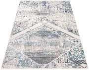 Szary dywan w geometryczny wzór F3-G88