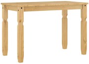 Sosnowy stół z rzeźbionymi nogami miodowy brąz F6-H33