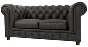 Antracytowa aksamitna sofa 178 cm Cambridge – Ropez