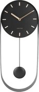 Karlsson 5822BK Designerski wahadłowy zegar ścienny, 50 cm