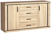Duża komoda 91x157 dąb sonoma K9-D77
