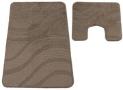 Kawowy zestaw dywaników łazienkowych T0-B31