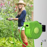 Altana ogrodowa Outsunny z markizą przeciwsłoneczną i składanym dachem ochrona UV 3x25m | Aosom PL