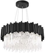 Lampa sufitowa plafon kryształowa APP1481-1C Black matt