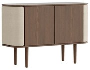 Brązowo-beżowa niska komoda w dekorze dębu 109x75 cm Treasures – UMAGE