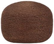 Okrągła brązowa pufa wypoczynkowa K7-A54