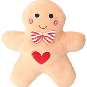 Świąteczna poduszka dekoracyjna, ludzik z piernika, 37x43 cm