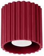 Plafon AURA 1 burgund GU10 ryflowany SOLLUX  LIGHTING