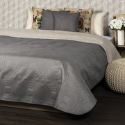 4Home Narzuta na łóżko Doubleface taupe/beżowy, 220 x 240 cm, 2x 40 x 40 cm