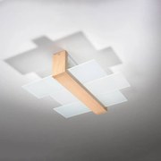 Plafon FENIKS 2 naturalne drewno SOLLUX  LIGHTING