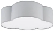 Plafon dziecięcy CLOUD MINI 2xE27/15W/230V szary