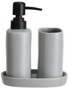 Zestaw łazienkowy PLY, ceramiczny dozownik, kubek i taca