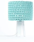 Lampa stołowa COTTON WOOD turkusowa BPS KONCEPT