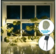 Aigostar - LED 110x solarny łańcuch 4m IP65 300mAh ciepły biały eukaliptus