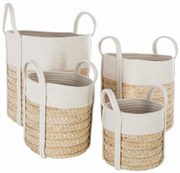Kosze dekoracyjne z wikliny, 4 rozmiary