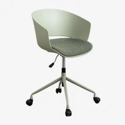 Krzesło Biurowe Na Kółkach Morgana Bamboo Green - Sklum