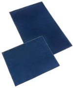 Bellatex Zestaw dywaników łazienkowych bez wycięć BANYGOLD ciemnoniebieski, 60 x 100, 60 x 50 cm
