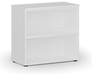 Regał biurowy PRIMO WHITE, 800 x 420 x 740 mm, biały