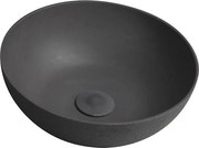 Sapho - Umywalka nablatowa FORMIGO Ø 39 cm beton/antracyt