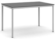 Stół jadalniany, 120x80 cm, szara podstawa, grafit