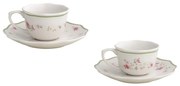 Białe porcelanowe filiżanki zestaw 2 szt. na espresso 90 ml Nonna Rosa – Brandani
