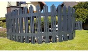 Płotek ogrodowy Mega antracyt, 4,7 m