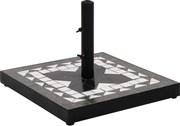 Czarno-biała ceramiczna podstawa do parasola M1-H16