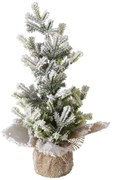 Sztuczna choinka w jutowej doniczce TANNE, 31 cm