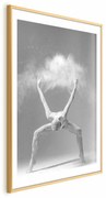 Plakat Niesamowita poza 60x90 cm z ramą złotą z marginesem ARTGEIST B