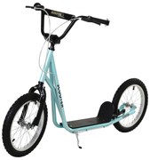 HOMCOM hulajnoga dziecięca hulajnoga miejska hulajnoga dziecięca 16 cali niebieska 139 x 58 x 90–96 cm hulajnoga dla dziewczynek aluminium