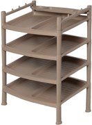 Szafka na buty 4 półki Brown 52 x 34 x 67 cm