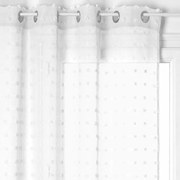 Firana gotowa na przelotkach, 140 x 240 cm, w kropki