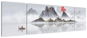 Obraz - Góry we mgle (170x50 cm)