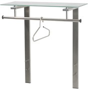 Metalowy wieszak ścienny w kolorze srebra z półką 80 cm Dutch – Spinder Design